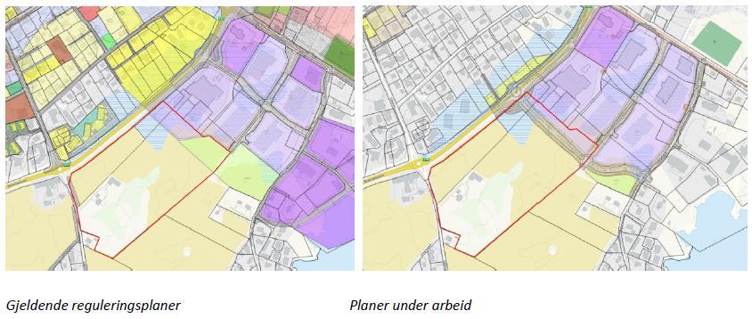 Gjeldende reguleringsplan Leknessletta planid 201004 er under revisjon.