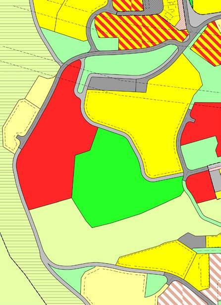 I gjeldende reguleringsplan er arealet avsatt til nåværende boligbebyggelse regulert til grøntstruktur -