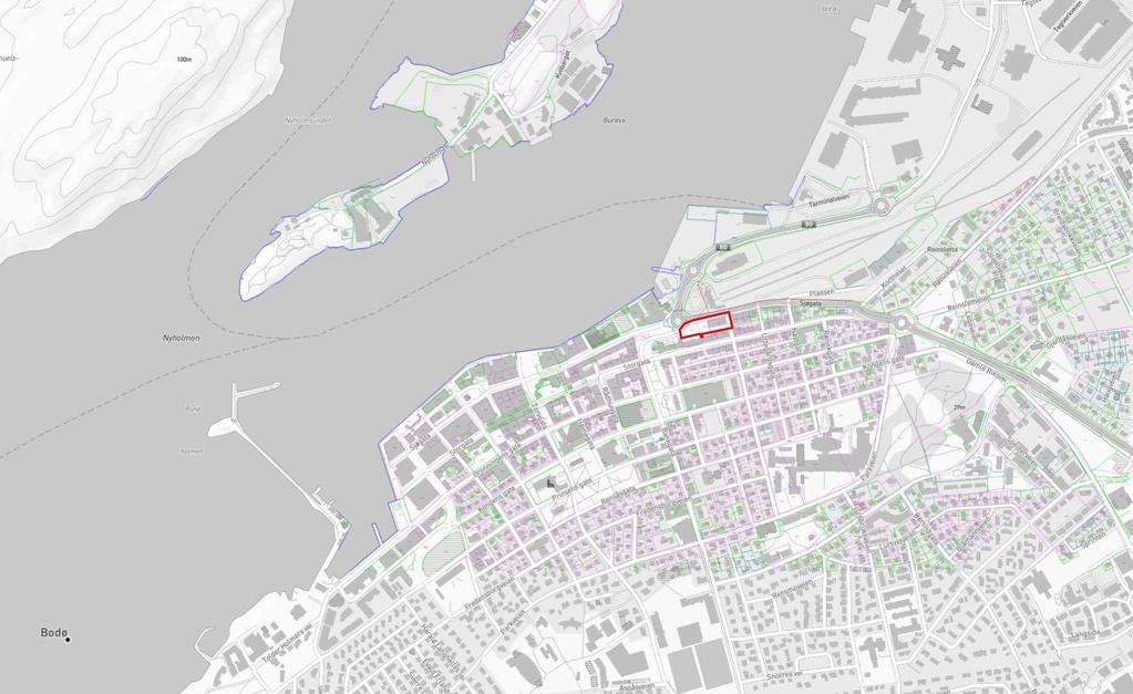 plan- og bygningslovens 12-8 gjøres det kjent at Sjøgata 34/36 AS har igangsatt arbeid med utarbeidelse av detaljreguleringsplan for kvartal 5 langs Sjøgata i Bodø sentrum.