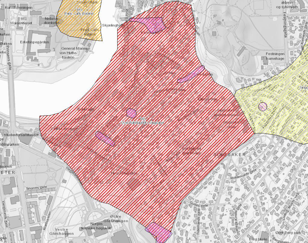 Multiconsult (2011) Gløshaugen Bakklandet kvikkleireutredning. Geoteknisk vurdering forprosjekt. 414871 001. datert 14.10.2011 /5/ Multiconsult (2014) Gløshaugen-Bakklandet kvikkleireområde.