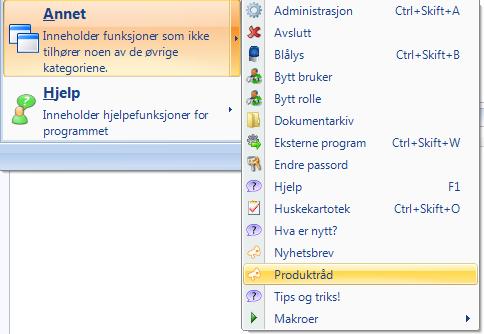 15.8. Produktråd Dette er en snarvei til produktrådet for Wm3 allmenn hvor alle brukere er velkomne til å sende inn forslag til forbedringer og endringer.