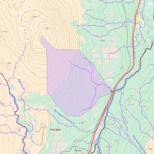 Vassdragsnr.: 163.E 28,0 5,4 4,7 2,4 4,2 Base flow 17,9 0,6 region 737 287 449-0,6 6,0-5,4 8,8 9,2 Elvegradient ( ) 2,3 km² 1,6 km 2,9 m/km 77,6 m/km 2,4 km 583 moh. 612 moh.