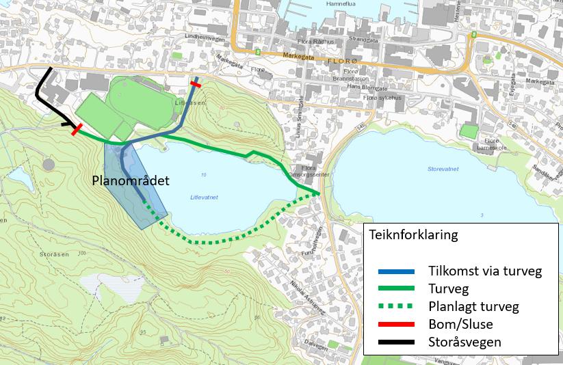 3.4.1. Sykkelparkering Krav til parkering for sykkel ved idrettsanlegg er i Kommunedelplan for Florø sentrum sett til 5 plassar per 100 m2 BRA. Basert på antatt BRA vil dette gi krav om 600 plassar.