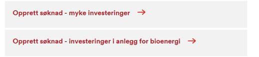 Ny søknadsportal samme sted Opprett søknad - myke investeringer, er som før til søknader på Forstudier og forprosjekter Kompetanse- og informasjonstiltak.