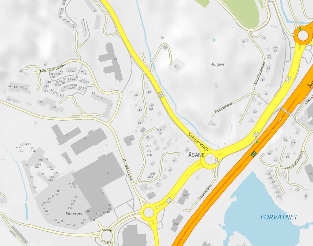 1.3. Trafikkulykker Figur 4 viser en oversikt over politirapporterte personskadeulykker som har inntruffet i nærheten av planområdet i perioden 2013 2017.