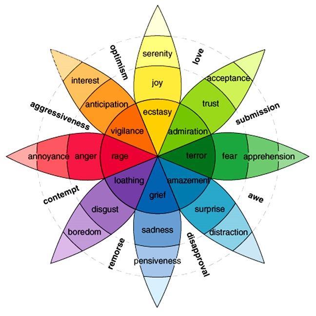 The Emotion Circumplex model (Plutchik, 2001)