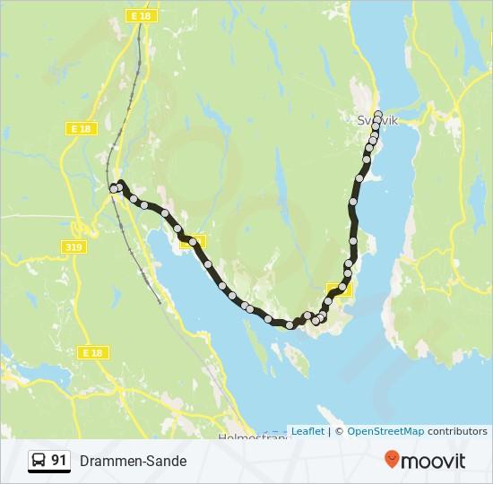 Retning: Svelvik 32 stopp VIS LINJERUTETABELL Sande Torv Fila 6, Sande Haga Barnehage Hagaveien, Sande Dunihagen 91 buss Rutetabell Svelvik Rutetidtabell Mandag 20:41 Tirsdag 20:41 Onsdag 20:41