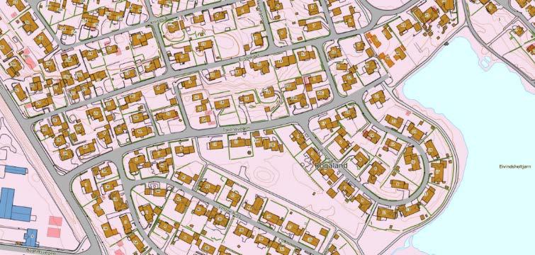 Teknisk infrastruktur Figur 5 Eksisterende vann og avløp Spillvannsledningen i området er delvis fellesledning med dimensjon 160 PVC og 200 BTG.