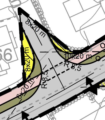 Boligformålet er i dag etablert, og siktsonen havner dermed i konflikt med eksisterende hager til beboere i Tjødnavegen.