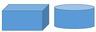 Oppgåve 6 Ein tank har form som eit rett, firkanta prisme som er 3,0 m lang, 1,5 m brei og 1,5 m høg. Ei tønne har diameter 3,0 m og er 1,5 m høg.