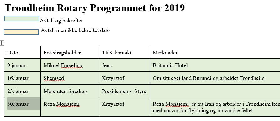 Program 2019 (Leder