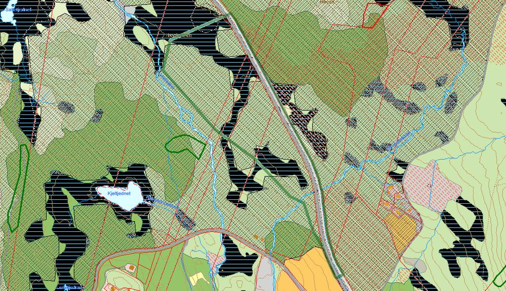 Temadata - Landbruk, fiskeri Gamle trær Liggende død ved Årstidsbeite Vårbeite II Årstidsbeite Høstvinterbeite I Reindrift Konsesjonsområde Vernskog Dyrkbar jord Fulldyrka jord Innmarksbeite Skog av