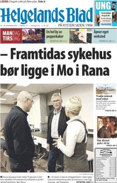 flytilbud mellom Mo i Rana og Brønnøysund for elektive pasienter.