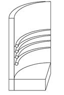 Bilde rørslynge innvendig på reaktorveggen til oppvarming reaktor. Dobbeltvegget rørvarmeveksler hvor substratet (innerste rør) pumpes motstrøms mot vann (ytterste rør). Figur 5. Varmevekslere.