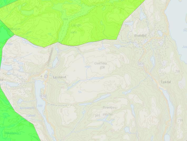 område for utbygging (bustader, hytter, reiselivsanlegg mm), tettstader,