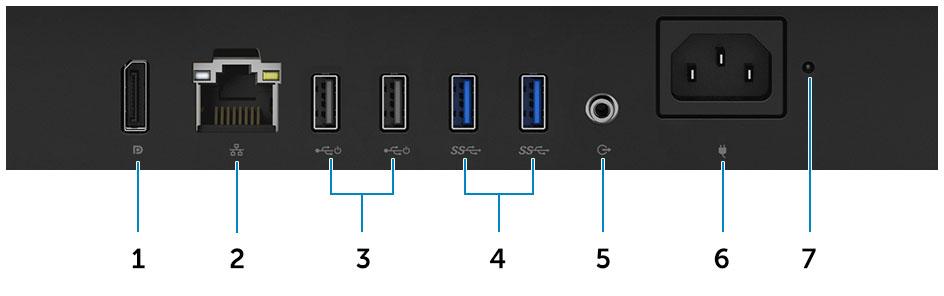 0-porter med støtte for Power on (slå på)/wake-up (vekkesignal) 4 USB 3.