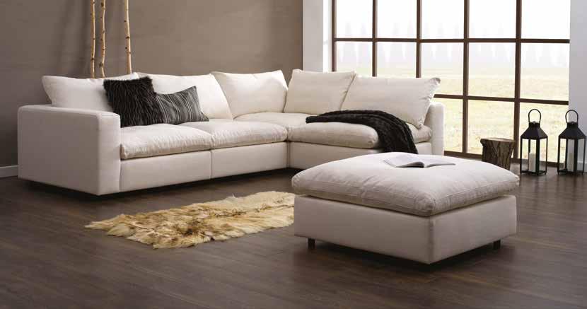 Super Soft - Ekstra god Sittekomfort Eksklusiv og byggbar lounge sofa med super soft puter.