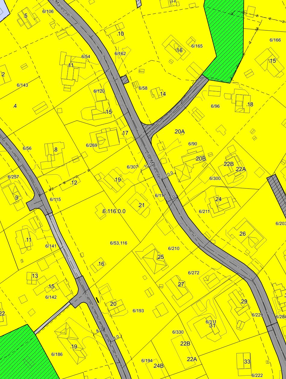 Meglerkart- Detaljplan Gnr. 6 bnr.