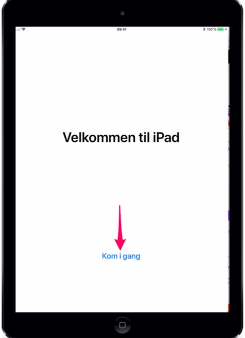 Steg 15: Velg: «Kom i gang» Steg 16: Da er læringsbrettet klar til bruk.