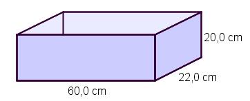 8.4 Fyll ut tabellen l dl cl ml 2,1 21 210 2 100 150 25 250 76 8.5 En eske har form som vist på figuren. Esken har ikke lokk. a) Regn ut arealet av grunnflaten b) Regn ut volumet av esken.