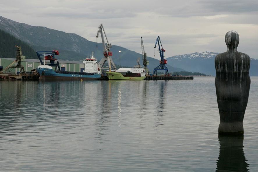 Utsikt fra Rødøyløven på Helgelandskysten (Foto: P.