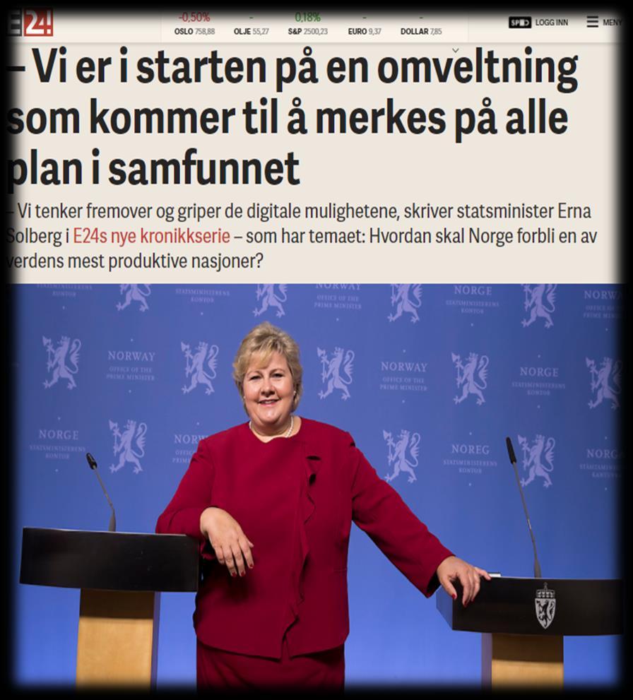 Kontinuerlig utvikling av din digitale lederagenda Etabler en tydelig retning og visjon Satt digitalisering på dagsorden? Innsett fakta? Digitalisering selve / en del av strategien?