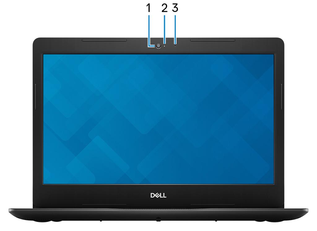 Skjerm MERK: Du kan tilpasse virkemåten for strømknappen i Windows. For mer informasjon se Me and My Dell (Meg og min Dell) på www.dell.com/support/manuals.