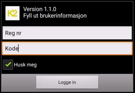 Denne brukerveiledningen er ment for sjåfører, bileiere og samarbeidspartnere. Innlogging og sjåførvalg Skriv inn brukernavn og passord (oppgis ekspedisjonen/bileier).