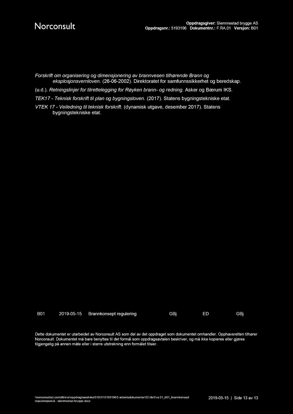 4 Referanser Forskrift om organisering og dimensjonering av brannvesen tilhørende Brann og eksplosjonsvernloven. (26-06 - 2002). Direktoratet for samfunnssikkerhet og beredskap. (u.d.). Retningslinjer for tilrettelegging for Røyken brann - og redning.