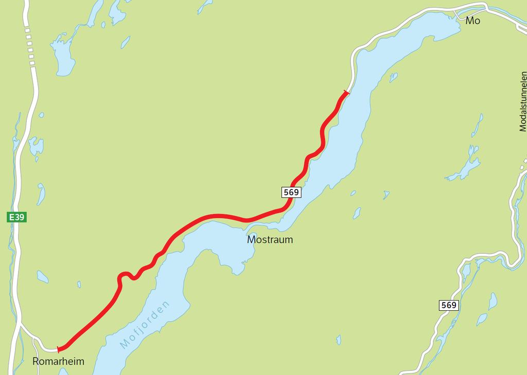 11. Fv. 569 Vegutbedring/TS, Modalen Økonomisk ramme i NHP: 2,1 mill. (2019) Blir utlyst samtidig som prosjekt nr.