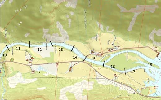 Observasjonsstrekningen er gitt i Figur 26. Fangststatistikk for laks og sjøaure fra Haugsdalselva er vist i Figur 28.