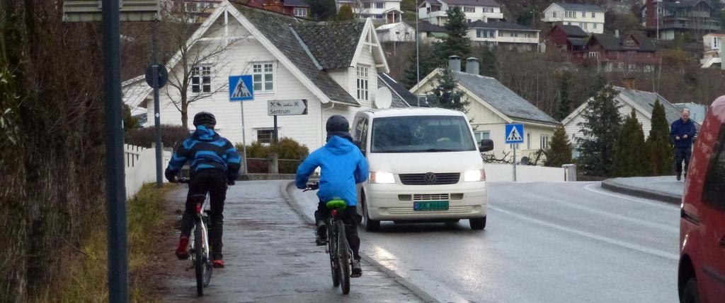 Rv. 5 Gravensteinsgata, sykkelveg med fortau Målet med prosjektet MÅL Å auke talet på gåande og syklande i Sogndal