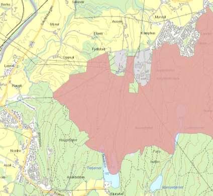 Industri vs. friluftsliv/folkehelse Det fremtidig[e] næringsområdet består i dag av tett skog i berg- og ravinelandskap med varierte naturopplevelser.