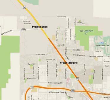 capacity Widen Durango Drive to Kyle Canyon Road to 6 lanes Construct High Occupancy Vehicle Direct Access Ramps at Elkhorn Construct a regional flood control facility from Centennial to Grand Teton