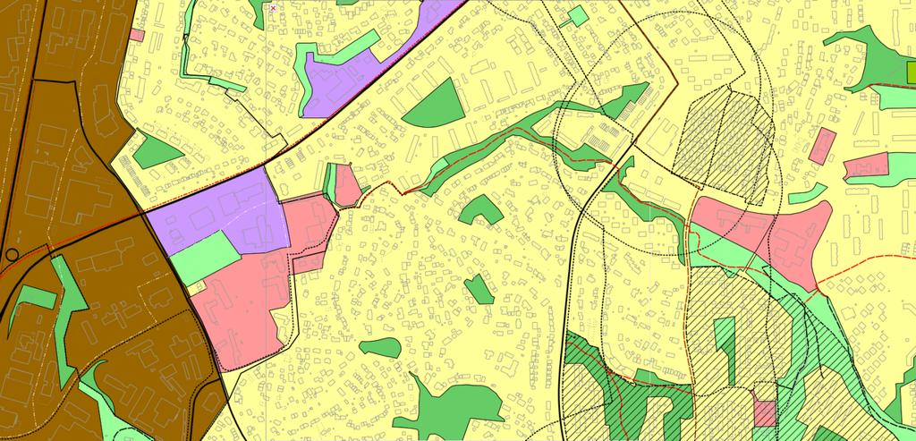 Side 3 Planstatus Kommuneplanens arealdel I gjeldende kommuneplanens arealdel 2012-2024, er østre deler av planområdet i hovedsak vist som framtidig grønnstruktur med boligbebyggelse omkring.