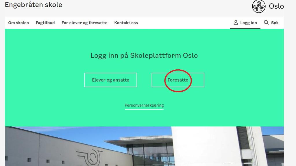For å logge deg inn på Portalen. Gå inn på www.engebraten.osloskolen.no.