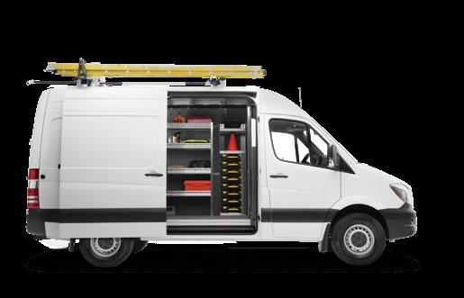 Max Rack, Single side ladder rack RAM PROMASTER CITY 1820-PHS 118" Standard 72" W 100 lbs 86 lbs 28 ft 3.