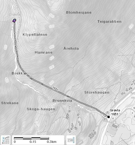 Bakgrunn Grøvla Kraftverk fekk tildelt endeleg konsesjon 20. april 2010, og anlegget vart sett i drift i desember 2011.