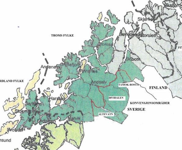 Tall fra 2018 Siidaandeler (Foretak) Reindrifta i Troms Deler av Nordland fylke inngår i Troms RBO RBDene i Nord-Troms utgjør omtrent halvparten av reindrifta i Vest-Finnmark 4 samebyer i Norrbotten