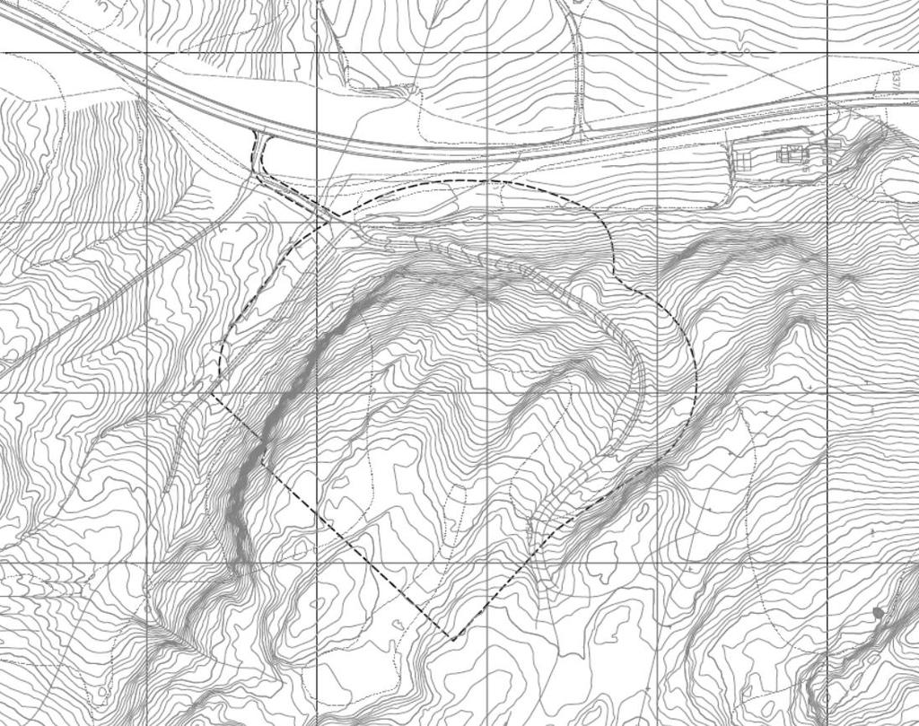 Kartutsnitt med skissert planavgrensning etter oppstartsmøte. 7.