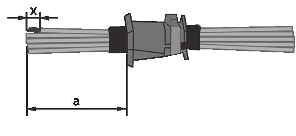 1.2 Cabel set Conductor dismanteling Conductor area A mm 2 0.12-0.50 0.5-1.5 0.5-2.5 Disinsulation length X mm 2.5 2.