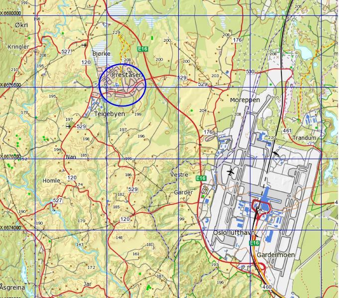 2 Figur 1: Beliggenhet 4 GRUNNFORHOLD 4.1 KVÆRTÆRGEOLOGISKE KART OG TOPOGRAFI Planområdet er vist på NGU-løsmassekart på figur 2.