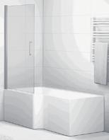 Badekar SVEDBERGS Alle baderomsgulv utføres med nedsenket dusj-sone (ca 1 cm). Ved bestilling av badekar vil deler av nedsenket område stikke fremfor badekaret (ca 20 cm).