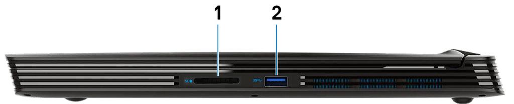 1 Gen 1-port Koble til eksterne enheter som eksterne lagringsenheter og skrivere.