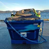 Merking og refleksbånd skal vende oppover.