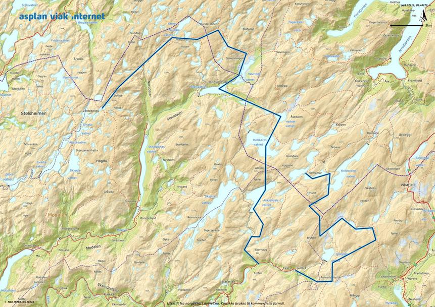 Kopi av kart med køyrerute (Vaksdal RKH) Kjentmannsturane vert samordna med kvisting av skiløype i regi av Bergen og Hordaland turlag.