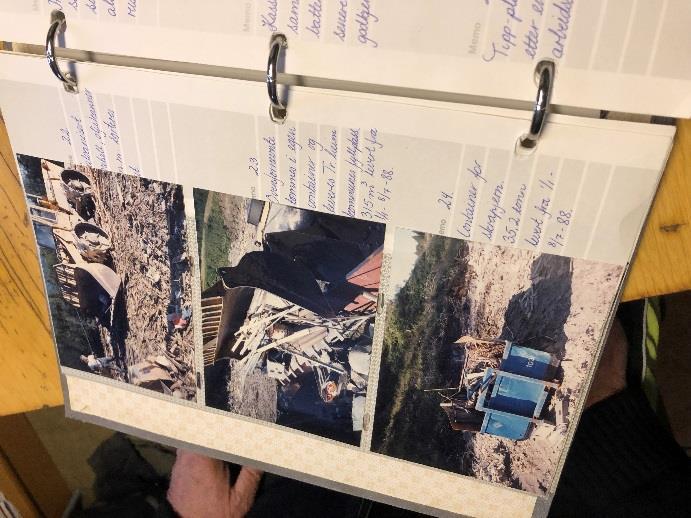 Private fotografier fra oppfylling i Badstudalen er vist i figur 4. Basert på grove anslag er det fylt inn 10-18 000 m 3 avfallsmasser.