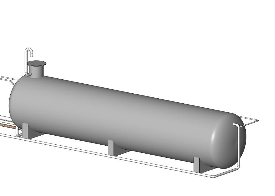 Figur 9. Figuren viser eksempel på ventilkammer/vannbehandlingsanlegg, størrelse ca 3 x 4 meter.