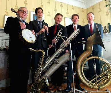 Lørdag 7. desember Norwegian Jazz Kings Denne utsøkte kvintetten har spesialisert seg på den tidligste jazzen, med sine blå toner, polyrytmikk, synkoper, intenst ensemblespill og improvisasjoner.