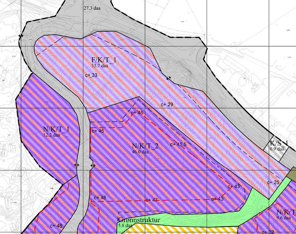 Gjeldende områdeplan vil bli lagt til grunn for det videre planarbeidet. Forslagstiller er kjent med pågående planarbeider med ATP og ny E-18.